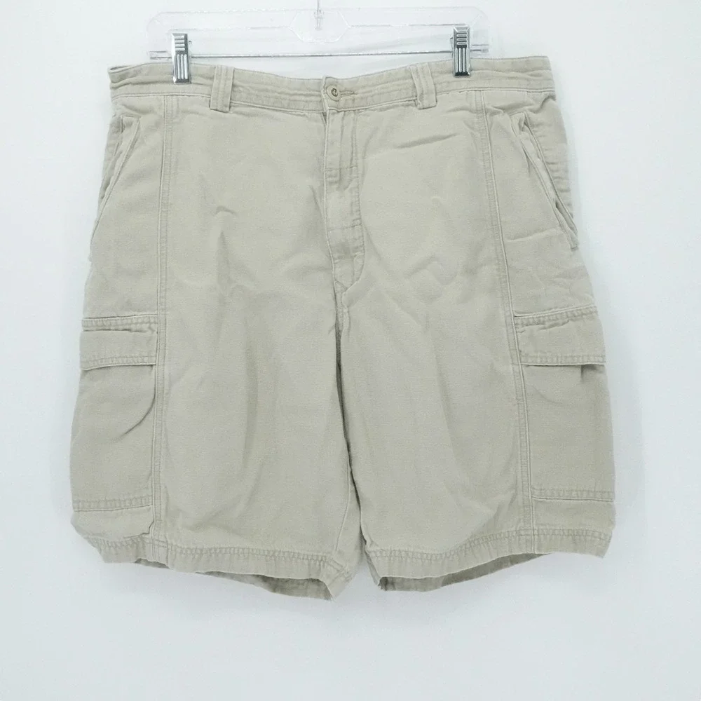 Tommy Bahama Cargo Shorts Mens 38‎ Tan Relax Utility Y2K Summer Casual